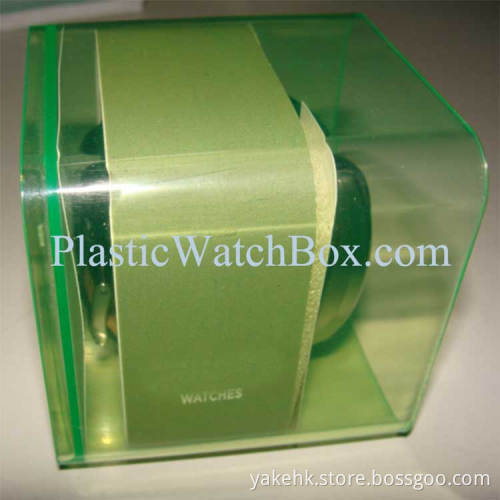 Transparent Plastic Bracelet Storage Box with EVA and Paper Printing
